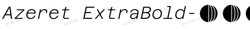 Azeret ExtraBold字体转换